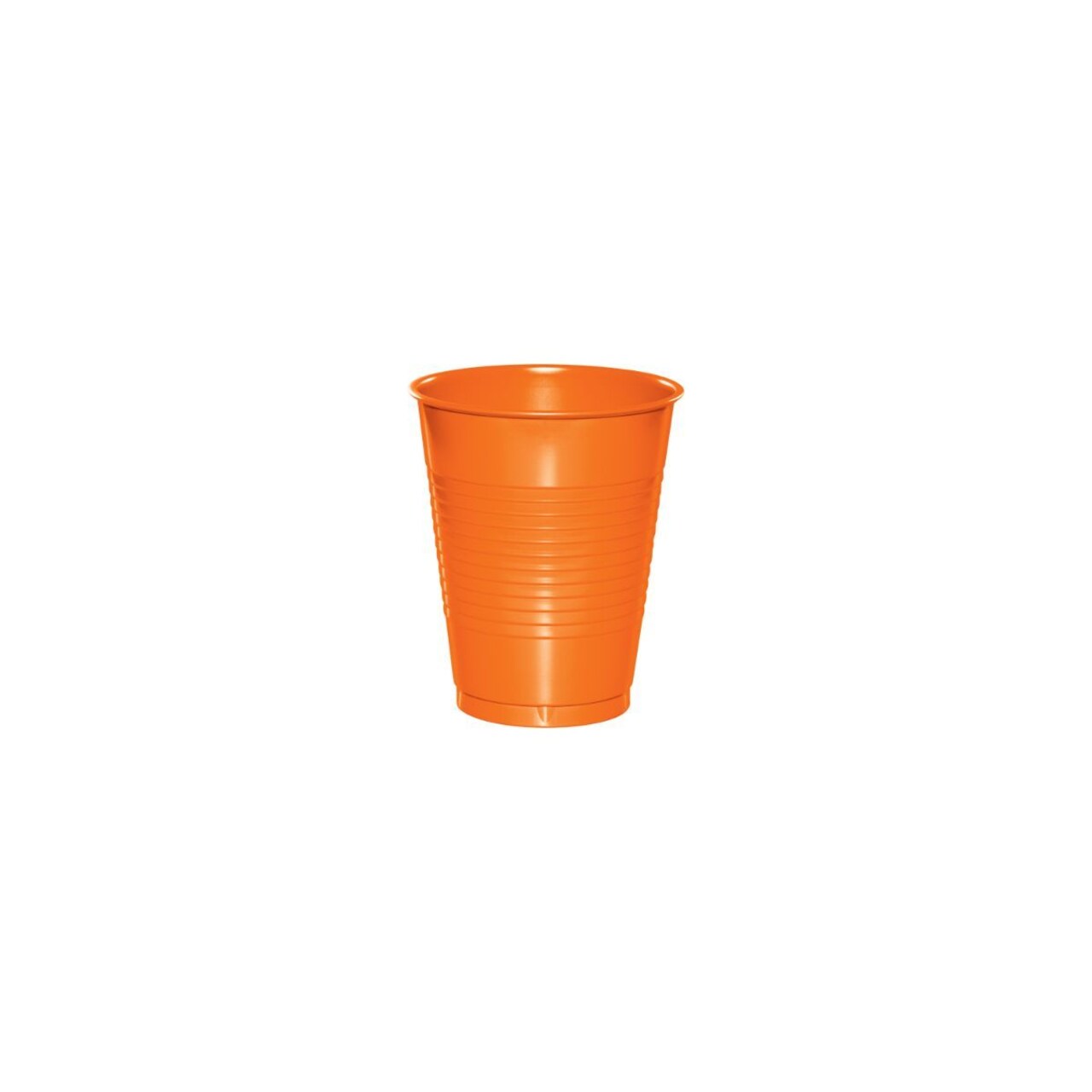 Party Central Disposable Drinking Party Tumbler Cups - 16oz. - Sunkissed Orange - Club Pack of 240